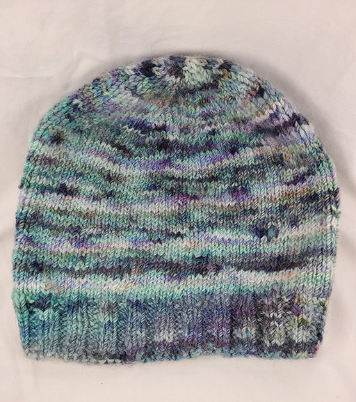 Hat – Hand Knit – Hand Dyed Beach Glass